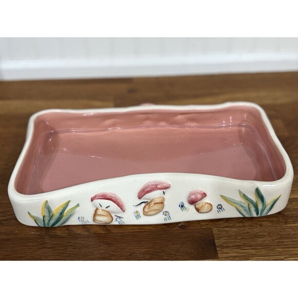 Vintage Antique Vernon Fantasia Walt Disney Mushroom Bowl 1940 Dish Planter Tray - Picture 9 of 14